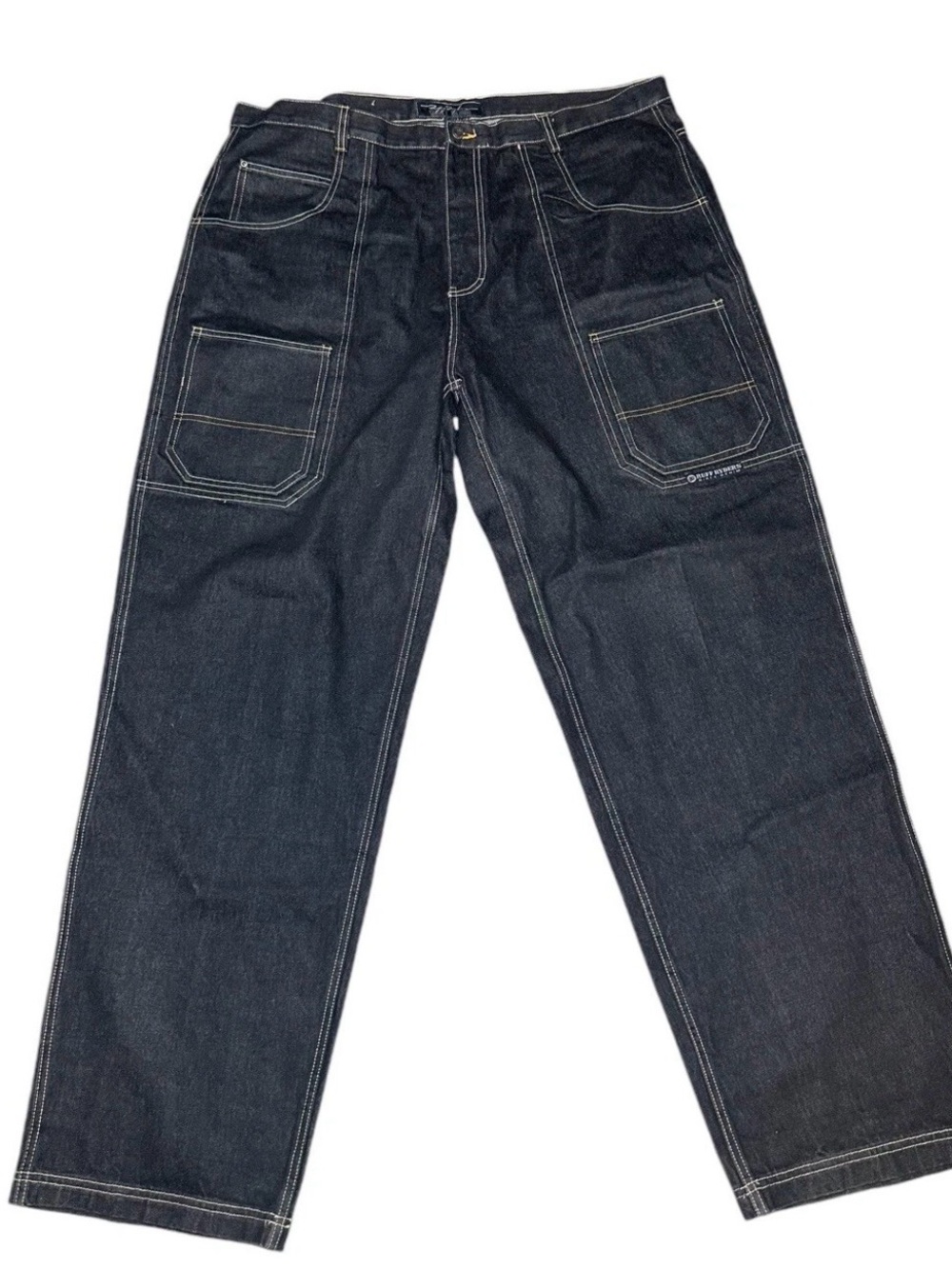 Vintage Ruff Ryders Jeans Mens 42x32 Dirty Denim Y2K Baggy Wide Leg Hip Hop DMX